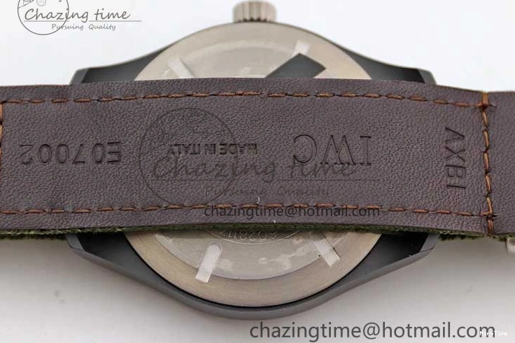 MIROTIME 0304 Packable Mark XVIII ‘TOPGUN SFTI’ Ceramic M+F Best Edition Black Dial on Green Nylon Strap 7048